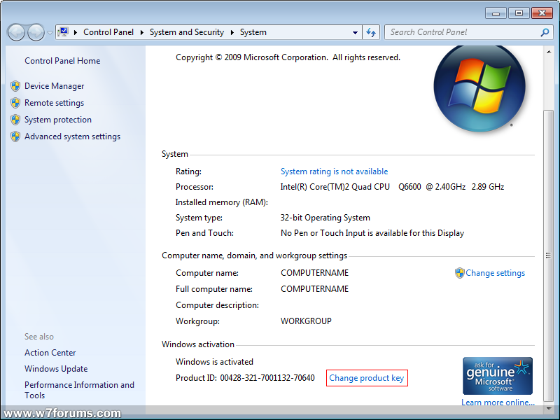 Windows 7 Activation Key