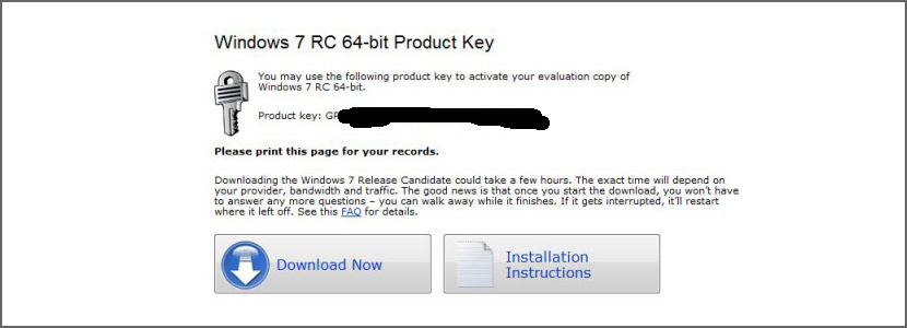 Windows 7 Activation Key Free Download